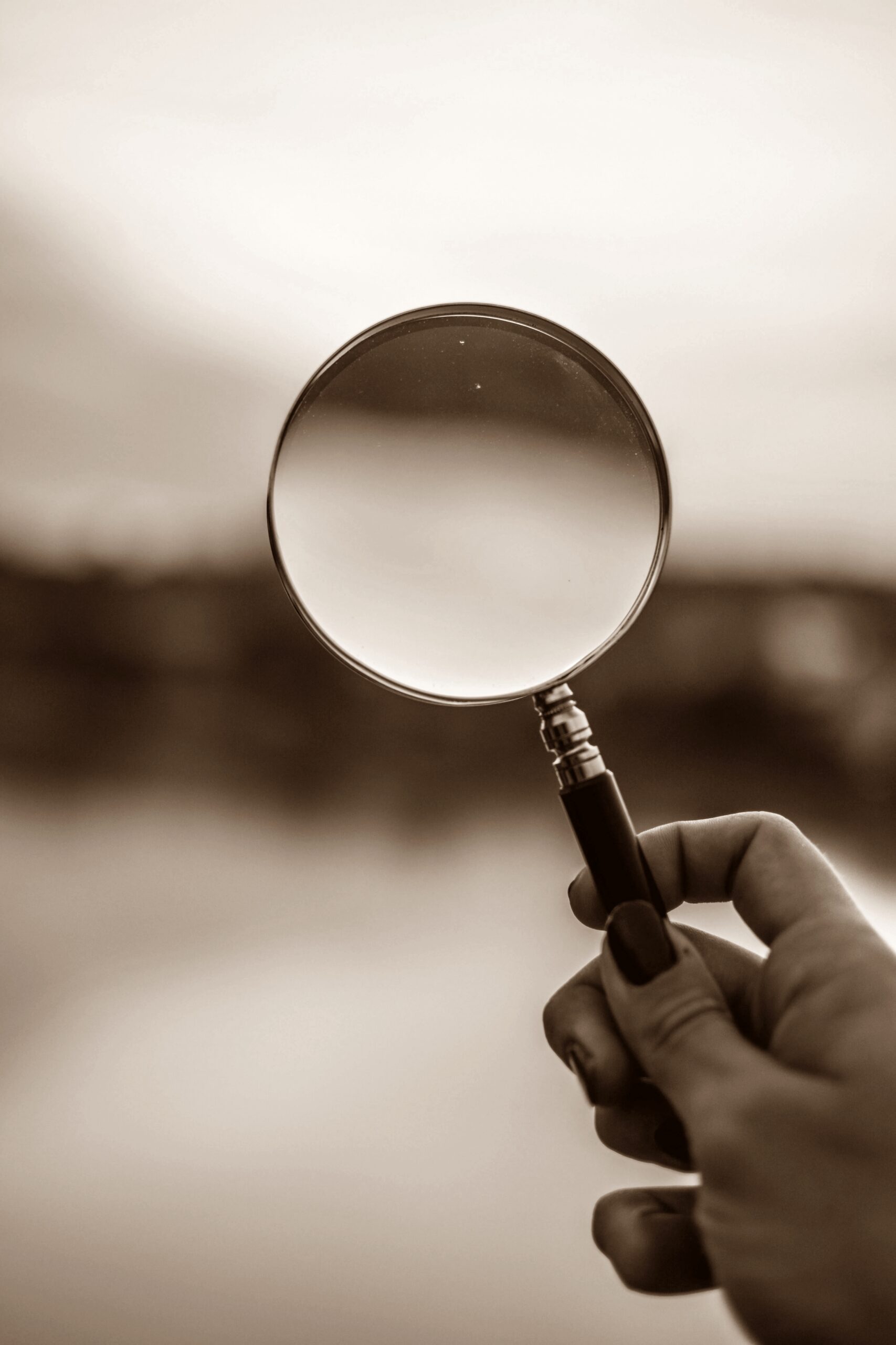 Sepia Magnifying Glass